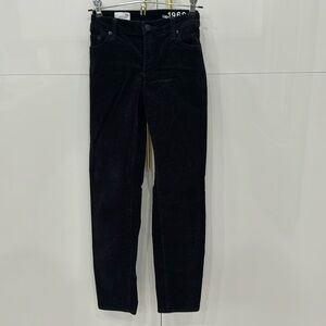 Black Velveteen narrow leg Gap Jeans size 30